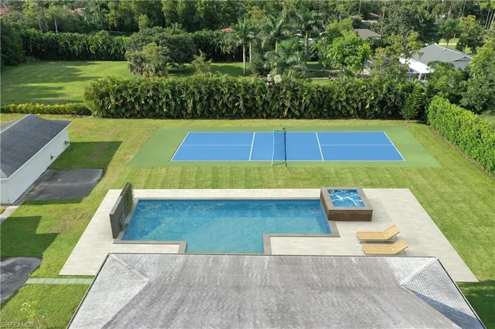 Rendering of Pool and Pickleball Court