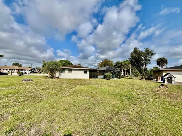 Spacious corner lot with central water and sewer.