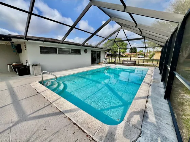 View of pool and new screen enclosure in 2020.