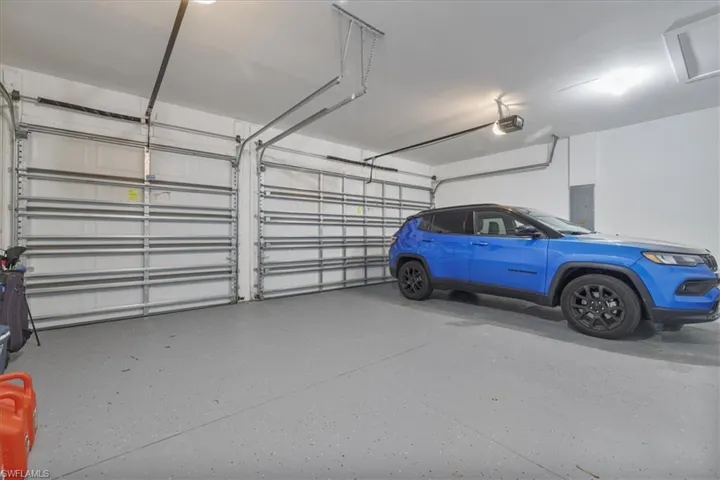 Garage with electric panel