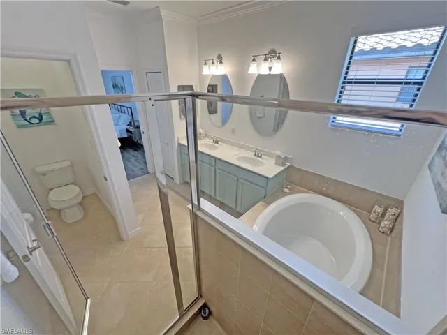 Master bathroom featuring a water closet