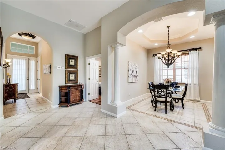 OPEN FLOOR PLAN WITH TILE IN MAIN AREAS