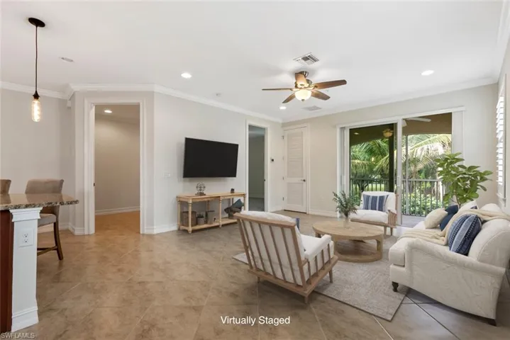 Living Room Virtually Furnished