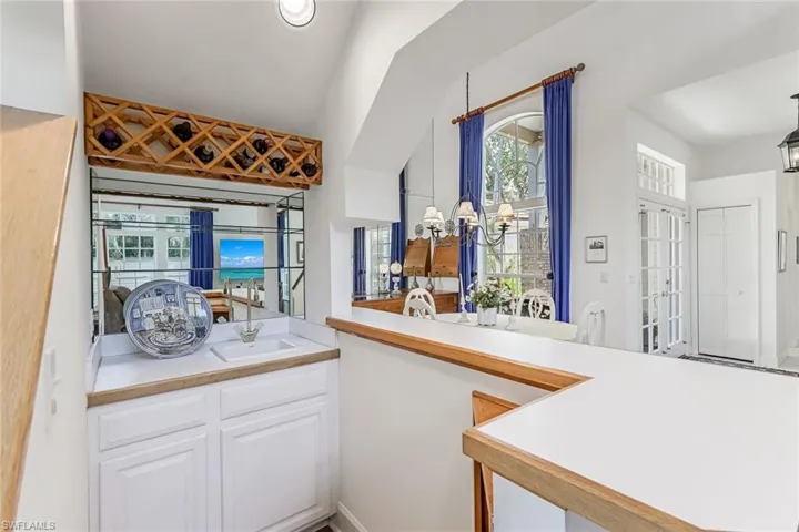 Built in Bar off Family Room and Dining Room