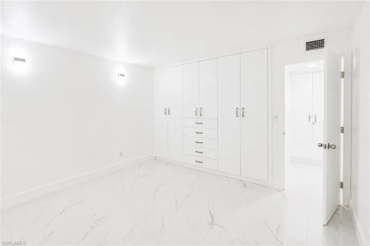 Guest Bedroom with the wall closet.