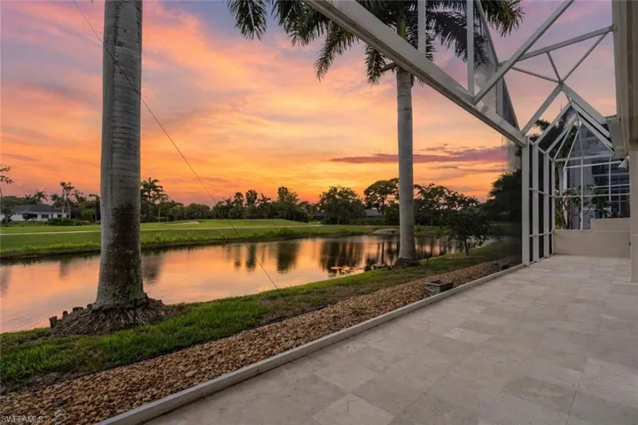 Beautiful view overlooking the Lake and Golf course.