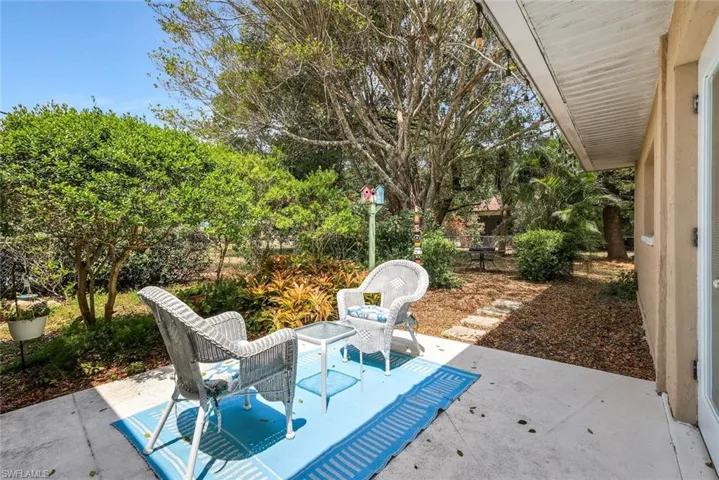 Patio sitting area
