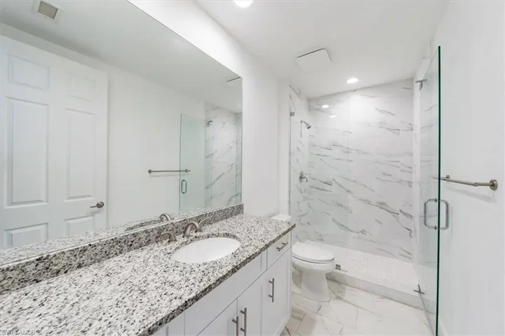 Guest Bath Remodeled with Granite Counter