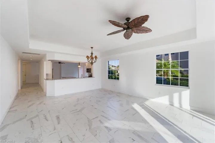 Bright Great Room, New Tile Flooring Throughout