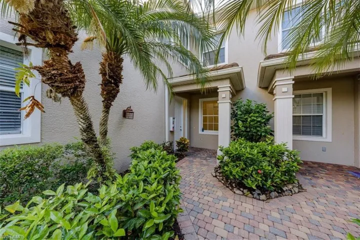 Entrance to Home with Beautiful Landscape