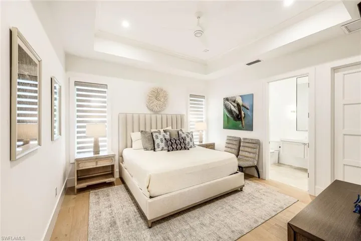 Each bedroom is designed with comfort and relaxation in mind, offering restful retreats and en suite bathrooms.