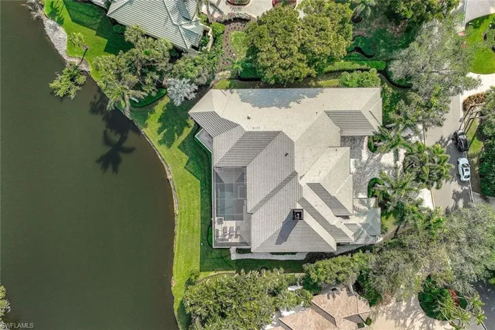 Overhead view of the home.