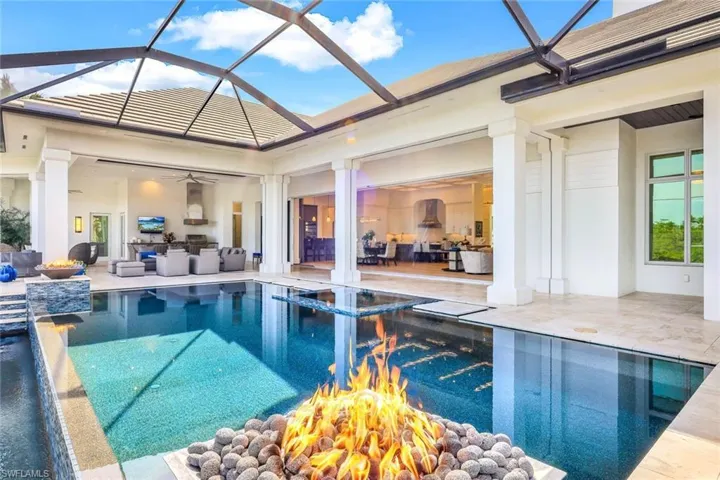Notice the outdoor kitchen with more space for relaxation.