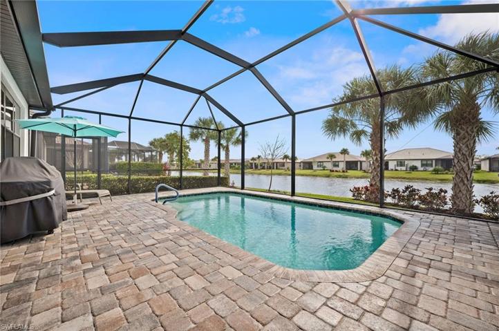 Pool area with lounge area