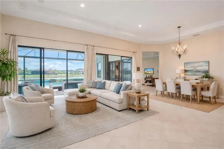 AI enabled furniture view of great room