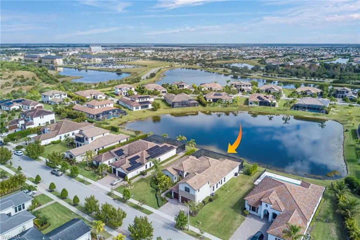 Aerial view of property's location