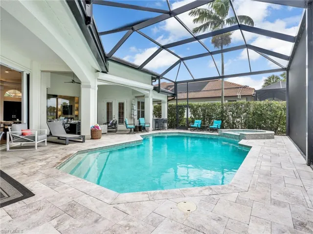 A spacious well designed pool