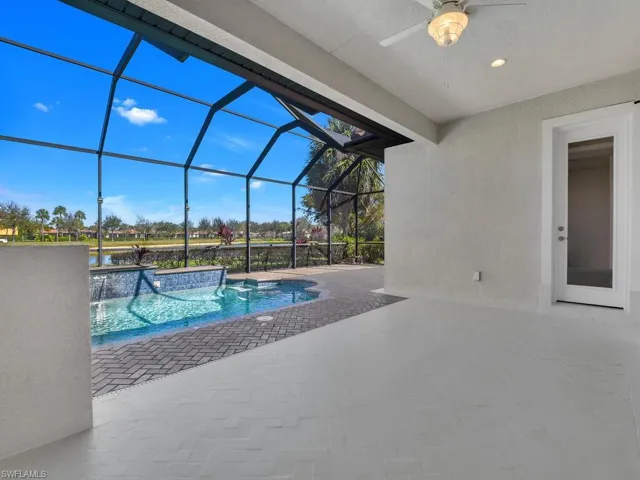 Long Covered Area On Pool Lanai