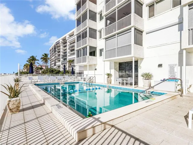 Community pool on the beach