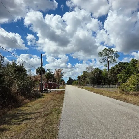 View from front of the lot Looking to your right down the road