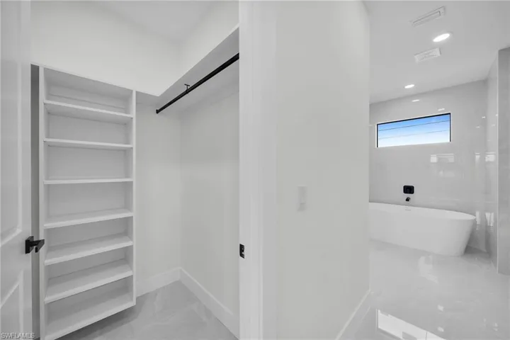 View of spacious closet