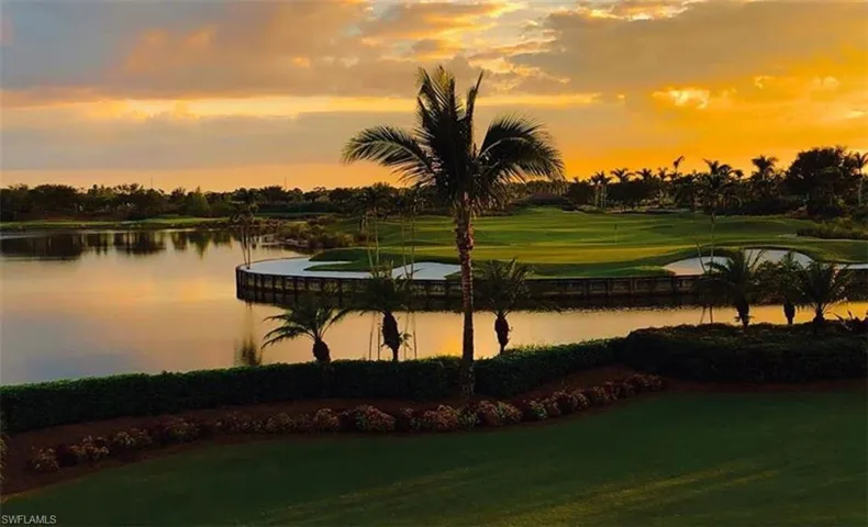last hole sunset view
