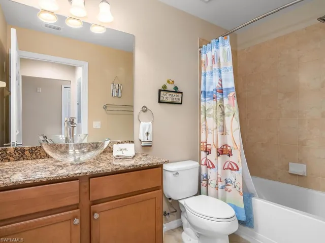 Guest Bath w/Vessel Sink & Tub, and Rain Head (Adjustable) Shower