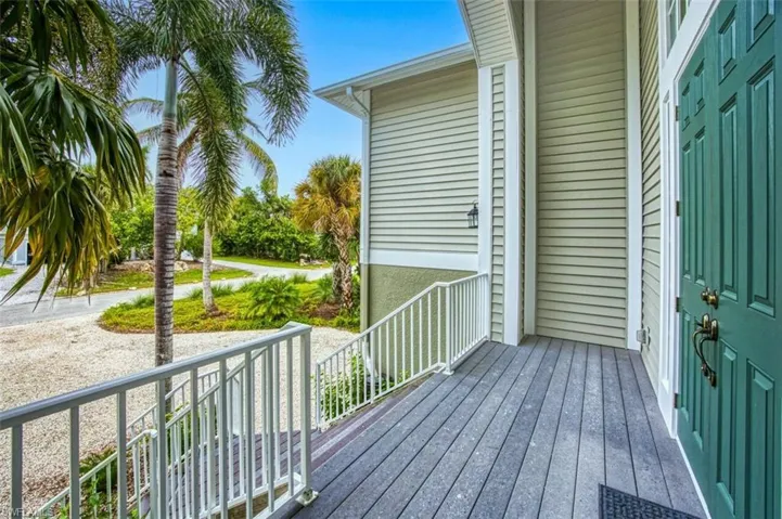 View of porch - trk decking, great for morning coffee!
