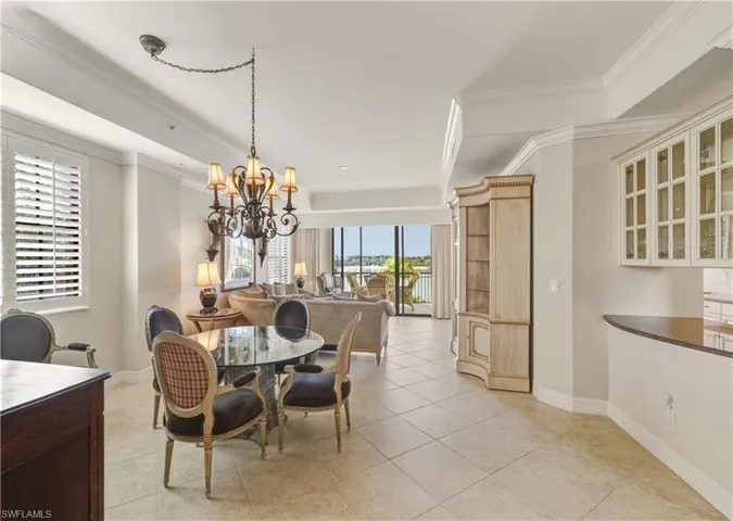 Dining area looking towards view