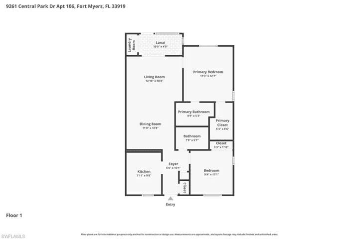 9261 Central Park Dr 106, Fort Myers, Florida 33919