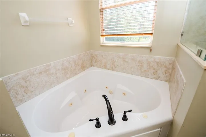 Bathroom featuring a whirlpool tub