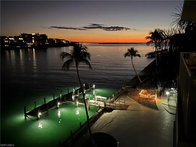 Nightime view looking right