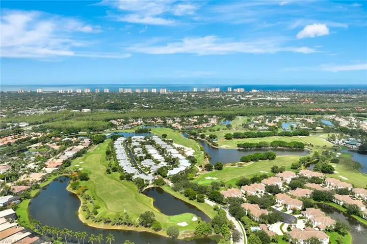 Aerial view of property looking west to Naples Beaches