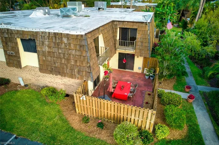 AERIAL VIEW of FRONT ENTRANCE