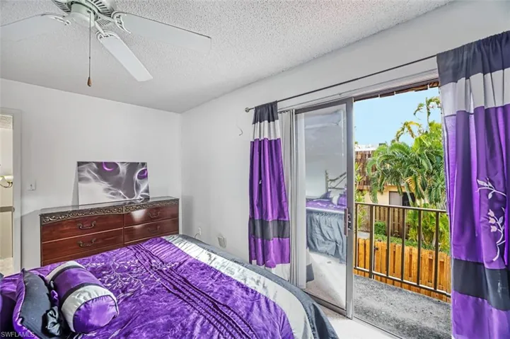 UPSTAIRS GUEST BEDROOM with BALCONY OVERLOOKING COURTYARD