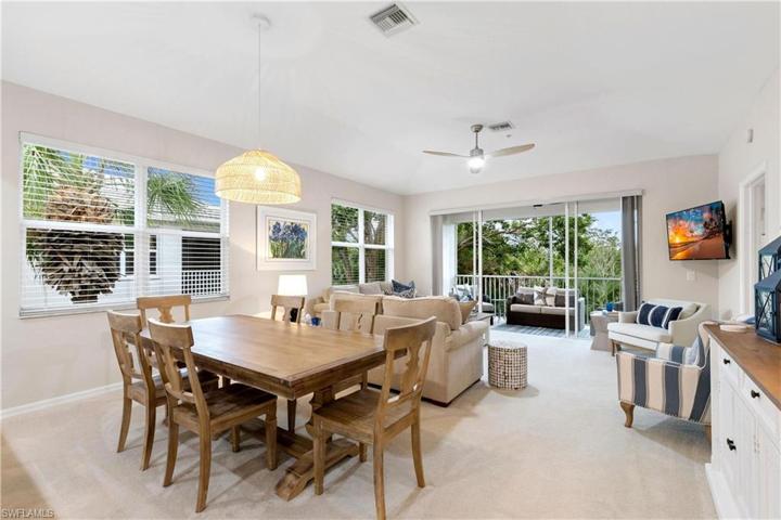 Spacious dining area