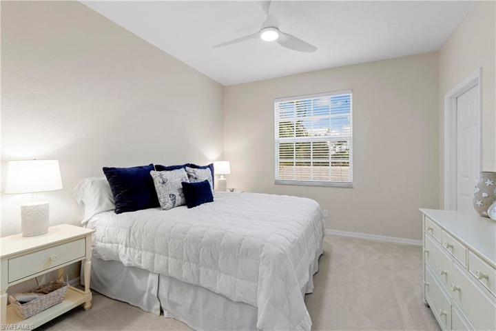 Guest bedroom with large walk in closet