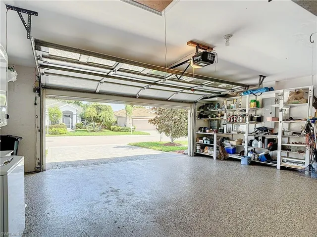 Expanded Garage a garage door opener