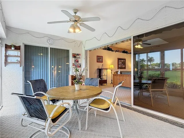 Florida Sunroom looking at slider to MBR