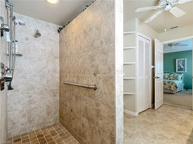 Master Bathroom shower with dual shower head