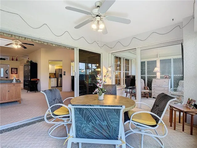 Florida Sunroom looking in house