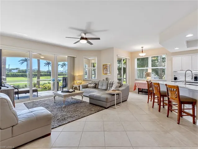 Living room featuring beautiful view