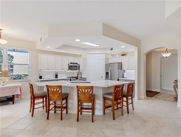 Kitchen Breakfast  barNew Quartz counters and Backsplash, quartz sink and touchless faucet
