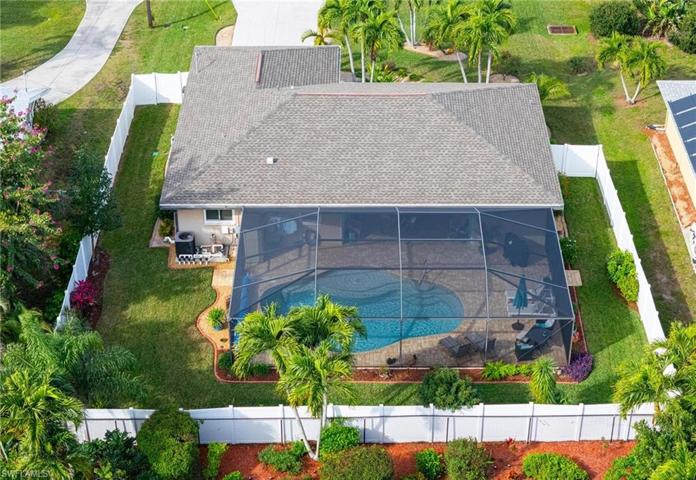 Back and side yard
