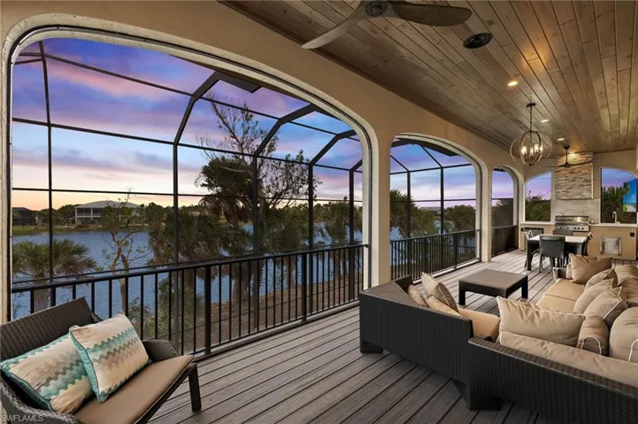 Upper Porch at Dusk