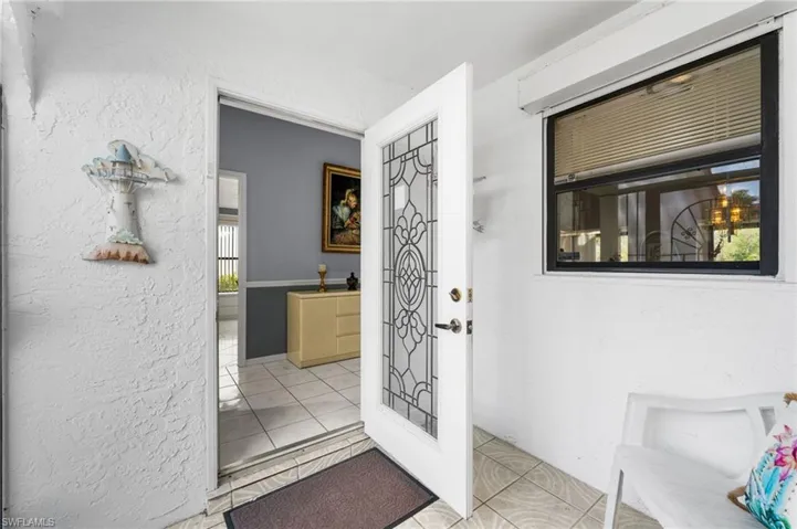 View of tiled entrance foyer
