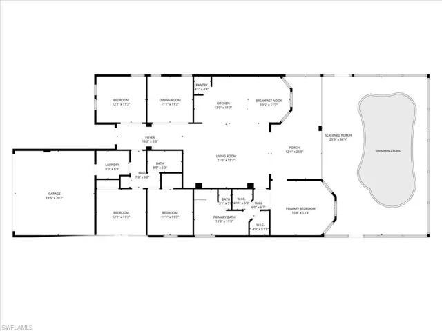 View of room layout