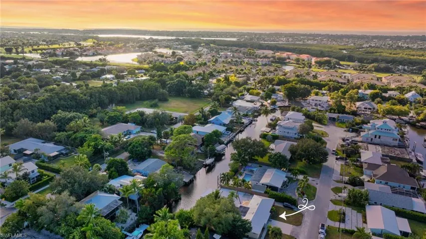 Aerial at Sunset