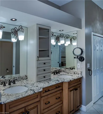 Custom bathroom cabinetry