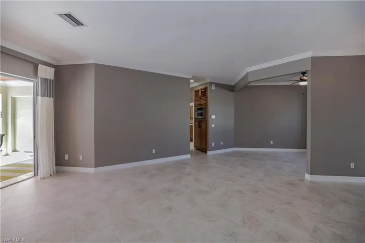 Living room looking from primary bedroom